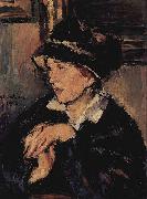 Anton Faistauer Portrat einer Dame mit dunklem Hut Spain oil painting artist